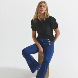 Women's Blue Flared Jeans